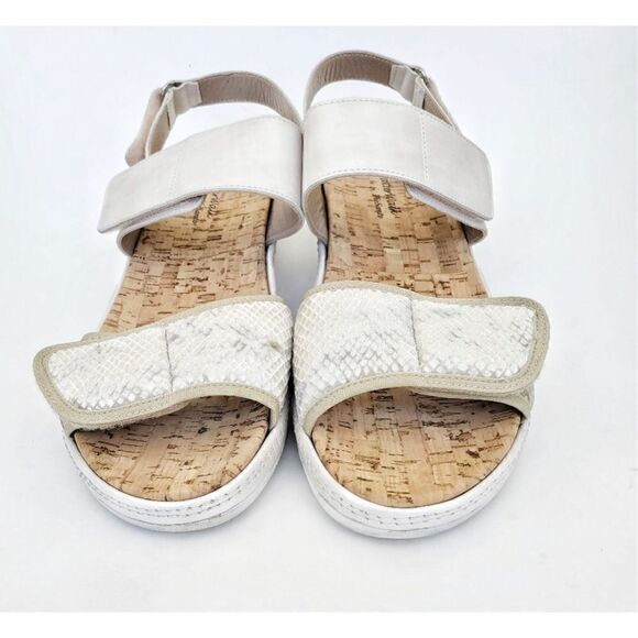 NATURWALK BY PIESANTO OZOR IN IVORY LEATHER AND VELVET SIZE 10 - Picture 3 of 9